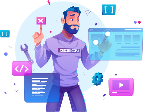 Web Development Vector Image