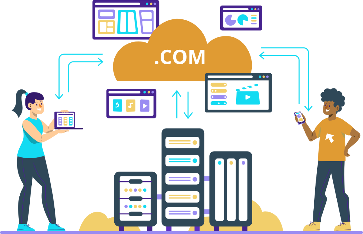 Cloud Computing Vector Image