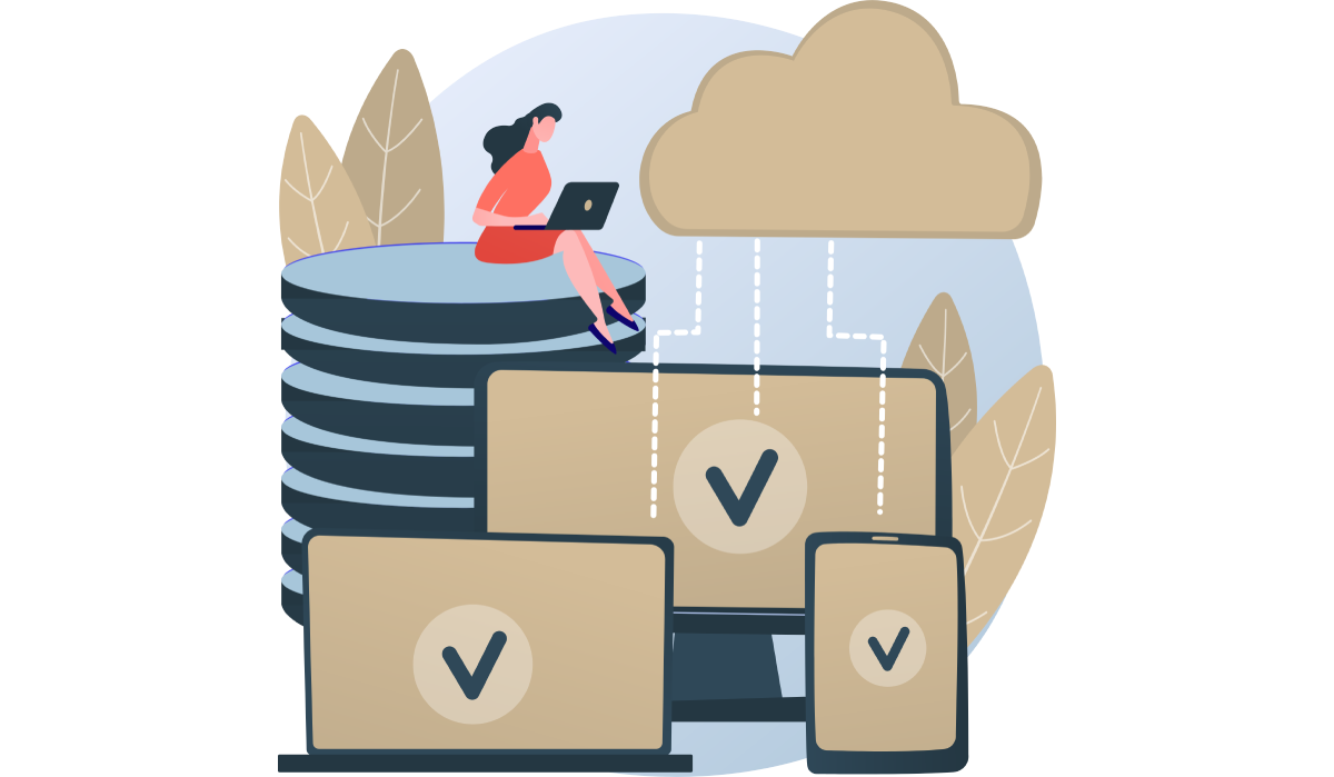 Cloud Computing Vector Image