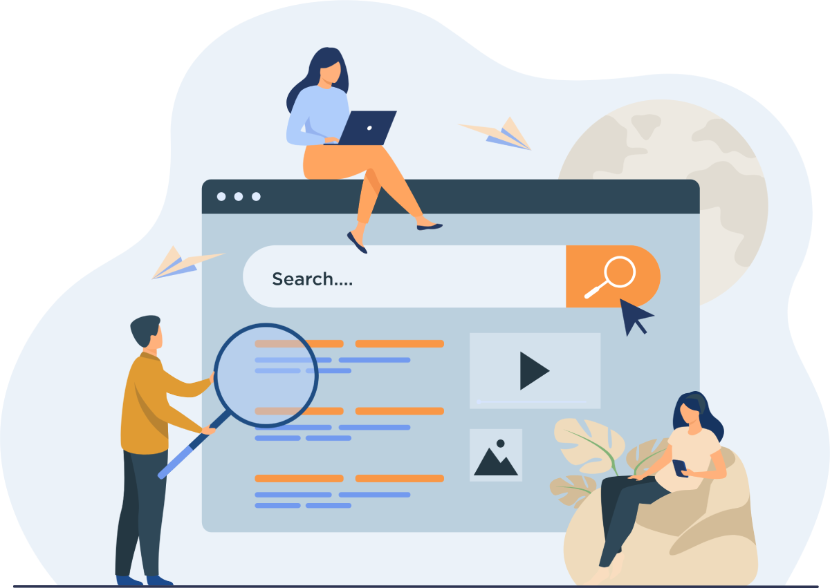 Content Syndication Vector Image