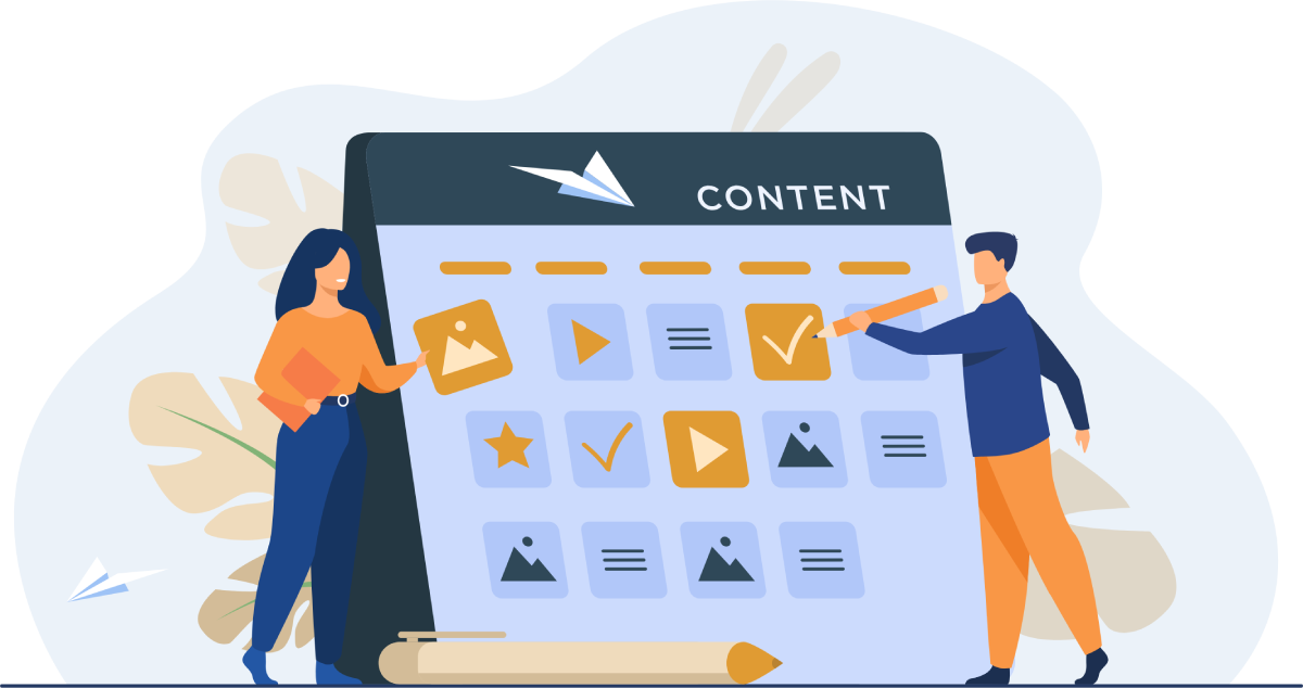 Content Writing Vector Image