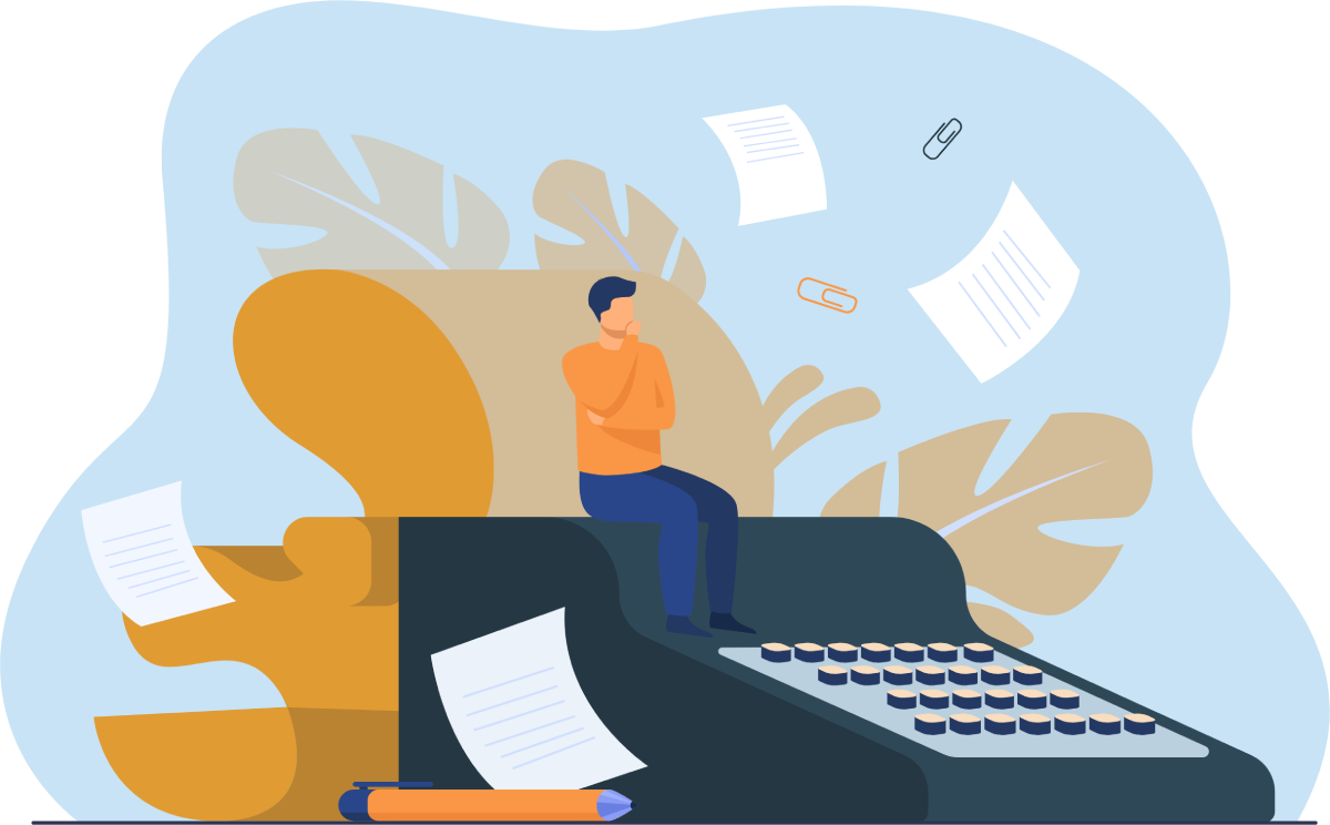 Content Writing Vector Image