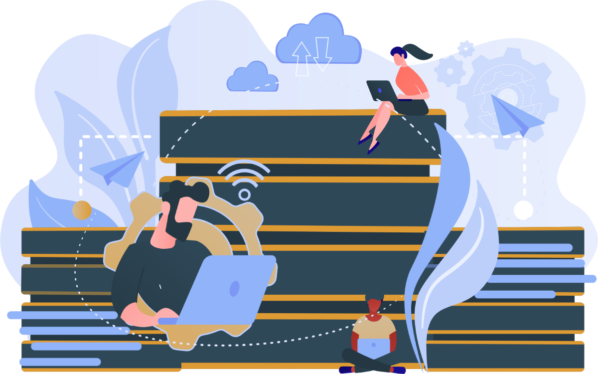 Data Center  Vector Image