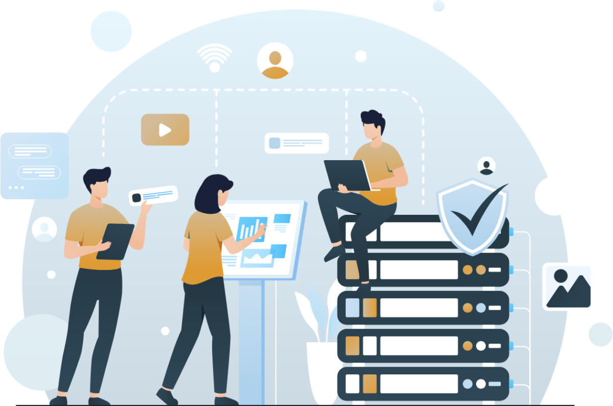 Data Center Vector Image