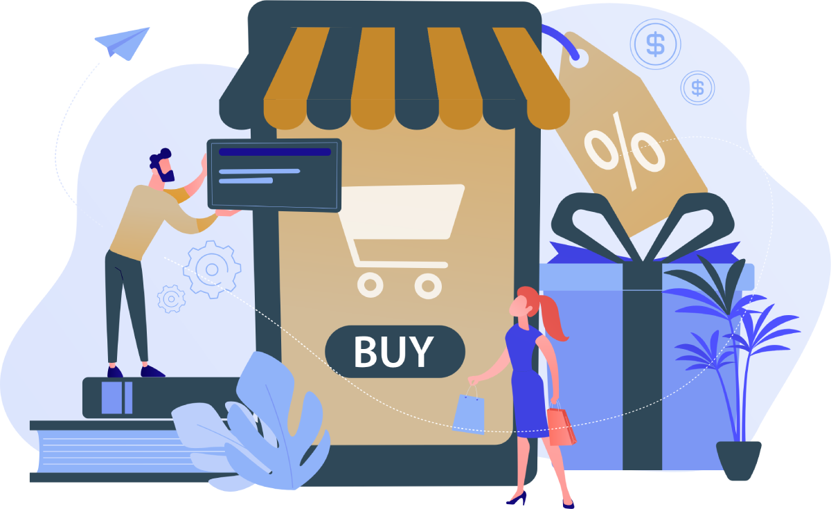 Ecommerce Development Vector Image