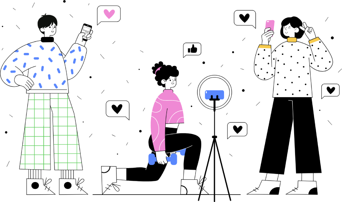 Influencer Marketing Vector Image
