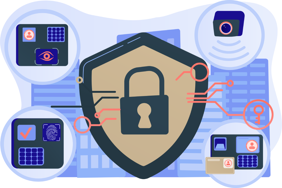 IT Security Solutions Vector Image