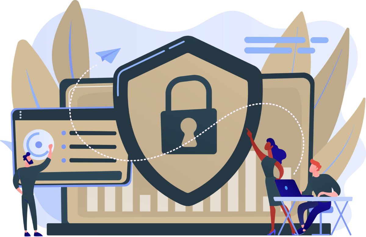 IT Security Solutions Vector Image