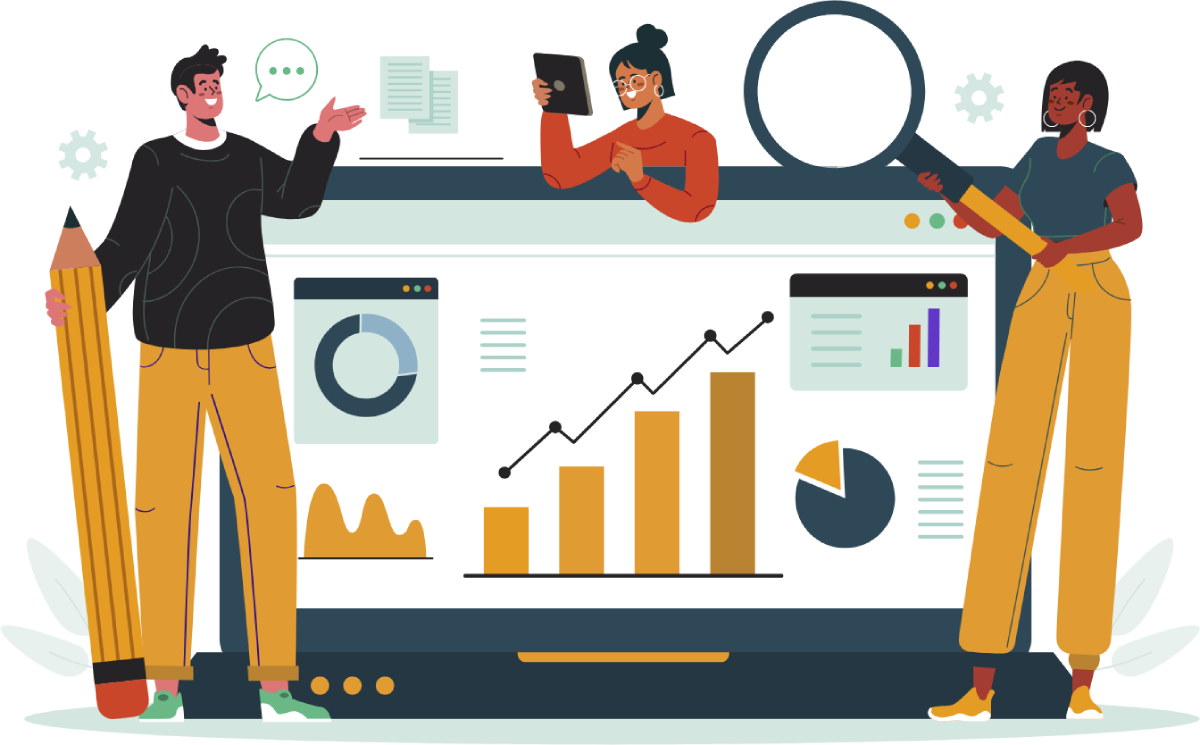 Market Research Vector Image