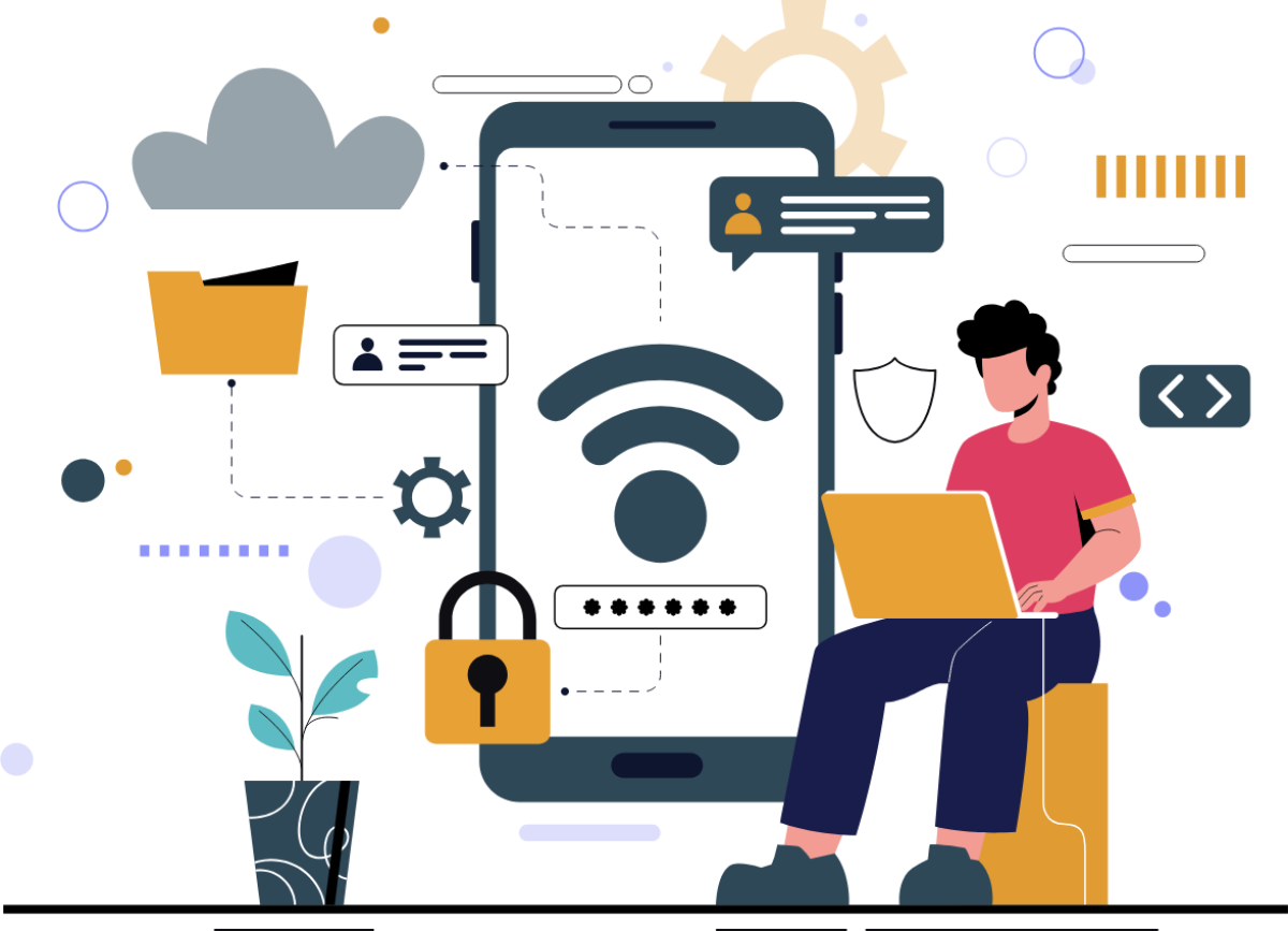 Network Management Vector Image