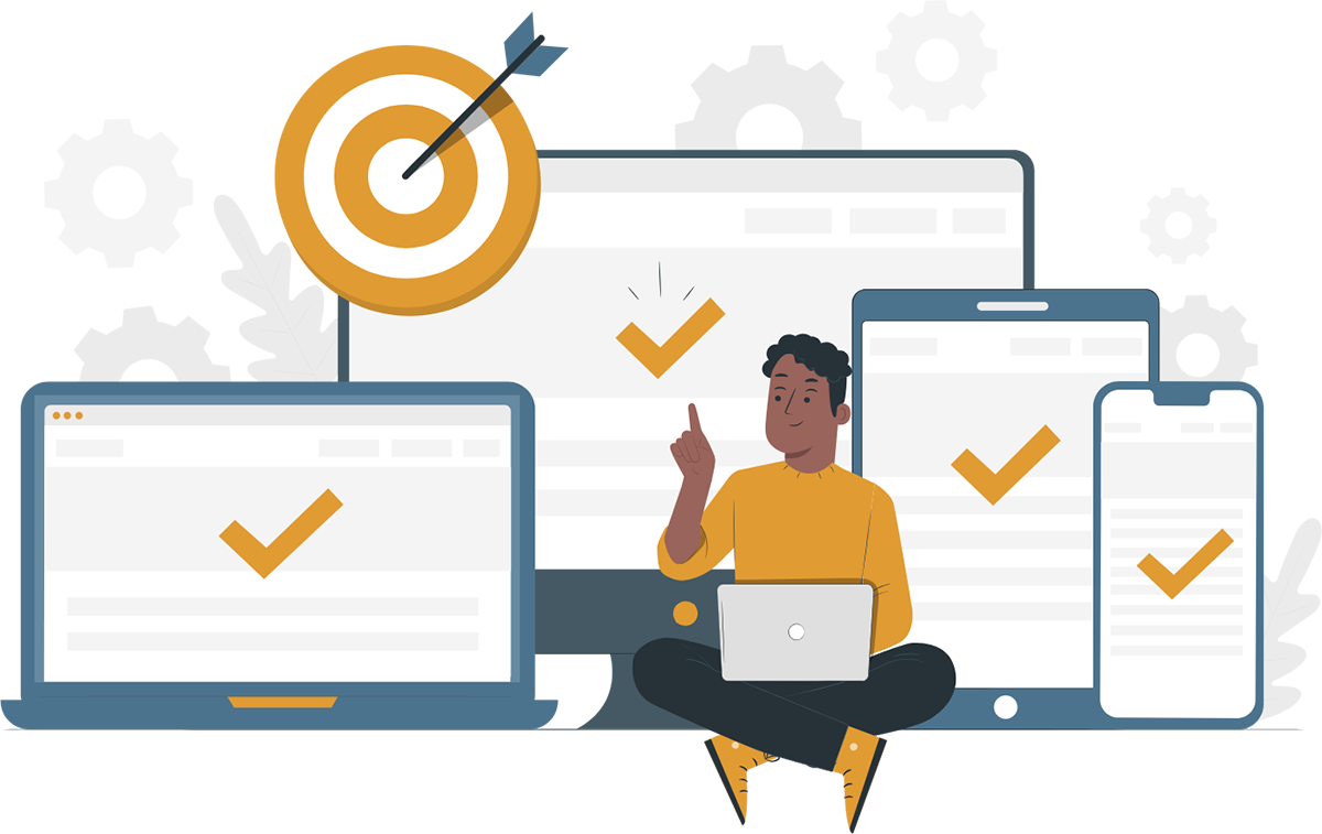 SEO Services Vector Image