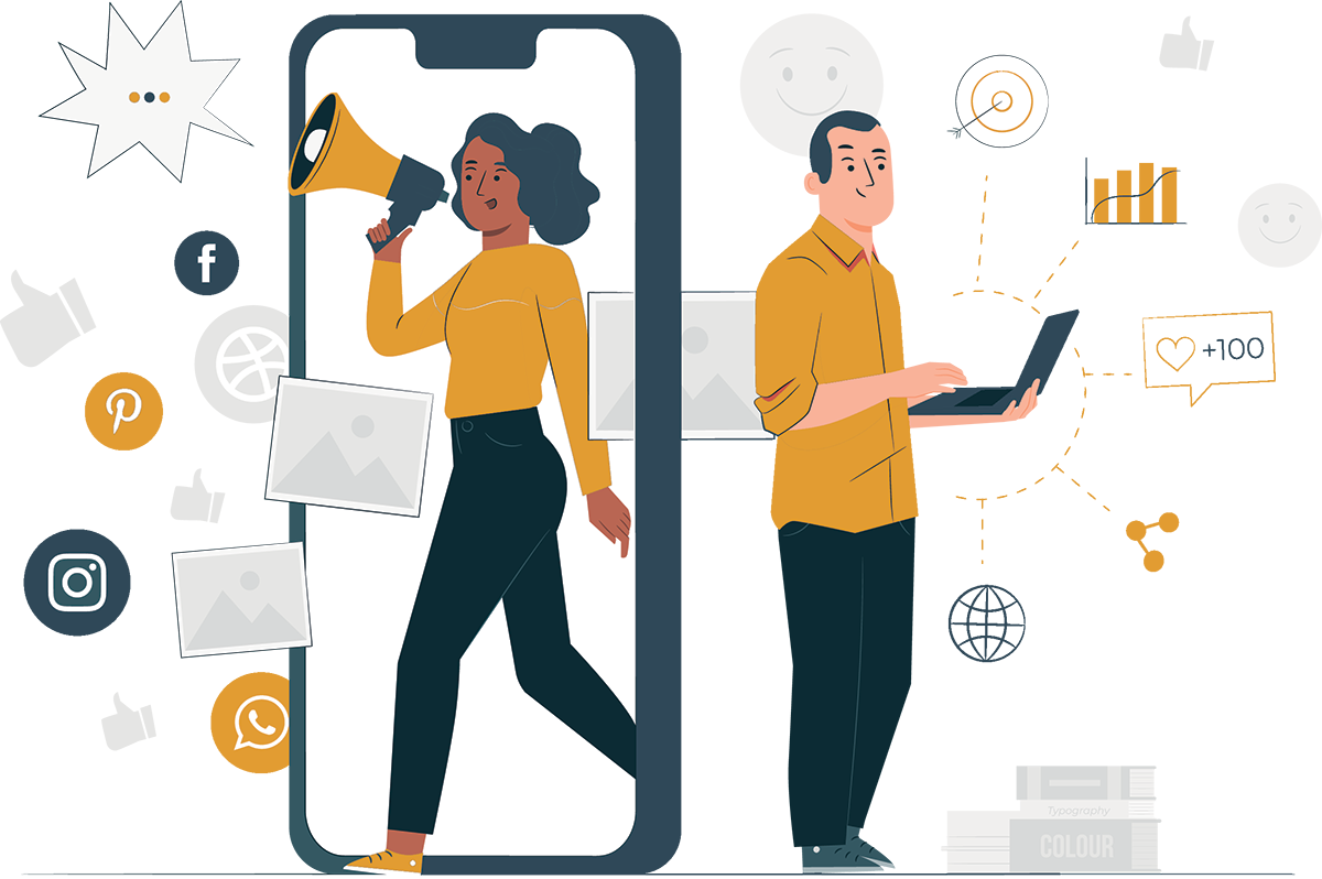 Social Media Vector Image