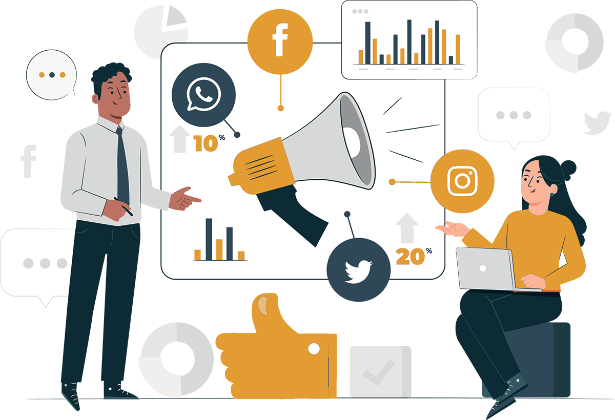 Social Media Vector Image