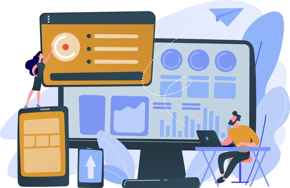 Web Analytics Vector Image